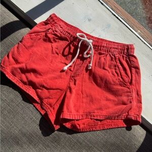 Y2K Aerie Women’s Orange Lounge Shorts XS Drawstring Elastic Waist Casual Summer